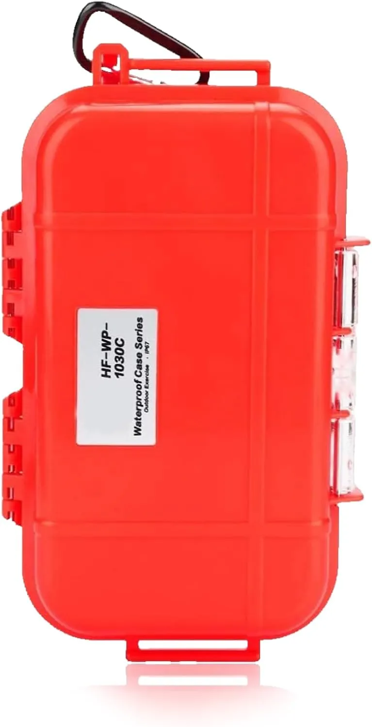 Dry Box Outdoor Waterproof Airtight Storage Case Hard Shell Wet Dry Box Carry Box Tackle Organization for Camping, Fishing