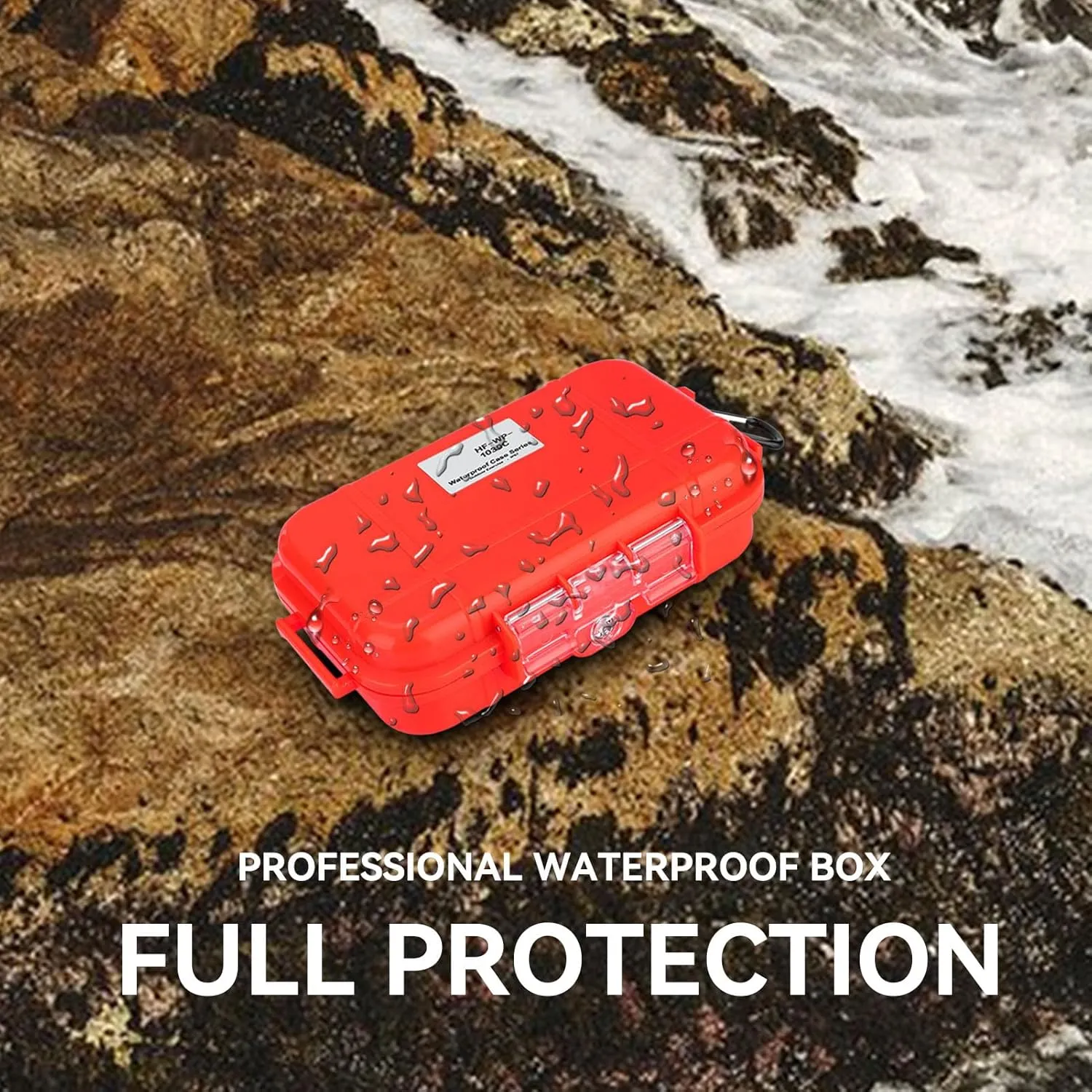 Dry Box Outdoor Waterproof Airtight Storage Case Hard Shell Wet Dry Box Carry Box Tackle Organization for Camping, Fishing