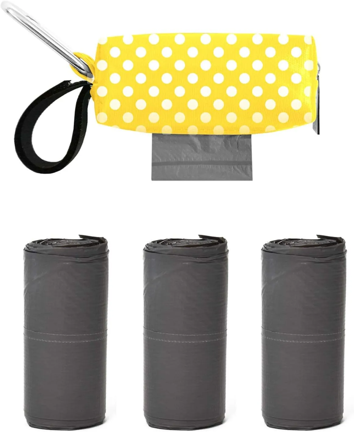 Duffel Dispenser Gift Box, Yellow/White Dot
