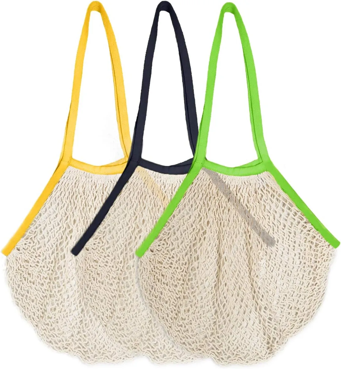 Eco Right Organic Cotton Mesh Bag, Reusable Produce Bags for Grocery Shopping (Set of 3)
