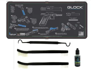 EDOG Gen 5 PC EDOG Cerus Gear Instructional Step by Step Heavy Duty Cleaning 12"x27" Padded Gun- Work Surface Protector Mat Designed for use with Glock Handguns