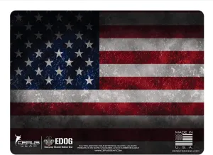 EDOG Patriotic U.S. American Flag Cerus Gear Heavy Duty Pistol Cleaning 12x17 Padded Gun-Work Surface Protector Mat Solvent & Oil Resistant