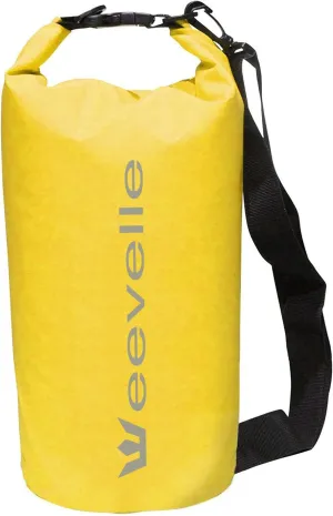 Eevelle Waterproof Dry Bag - 15L, Keeps Gear Dry for Boating, Camping, Kayaking, Fishing, Hiking Dry Sack - Floating, Marine Grade Dry Storage Bag (Yellow)