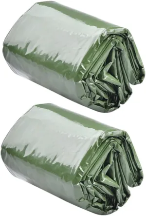 Emergency Sleeping Bag Set Waterproof Lightweight Bivvy Sack Survival Whistle for Outdoor Adventures
