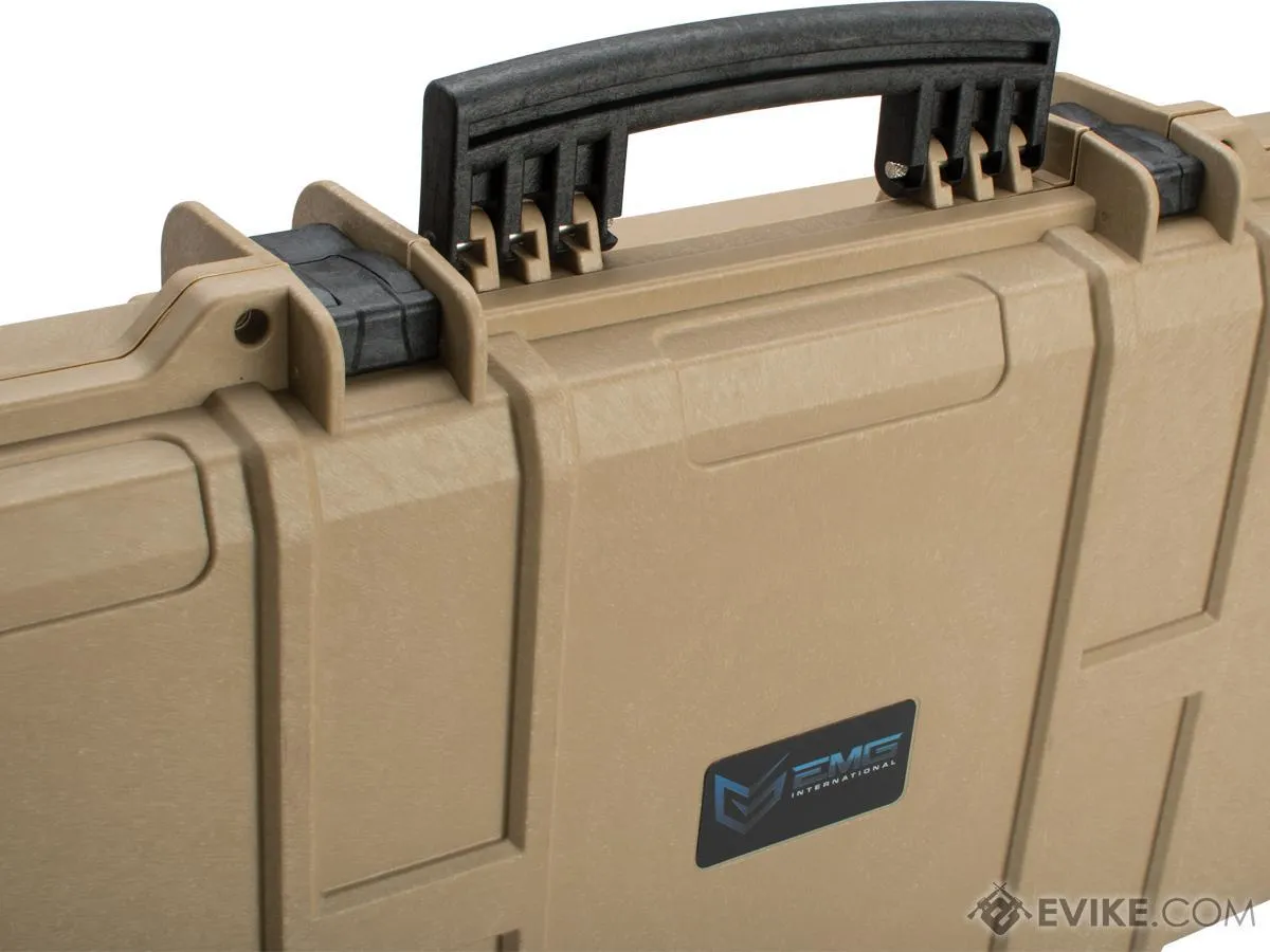 EMG Transporter Lockable 42" Hard Case w/ low-profile wheels & PnP foam (Color: Desert Tan)