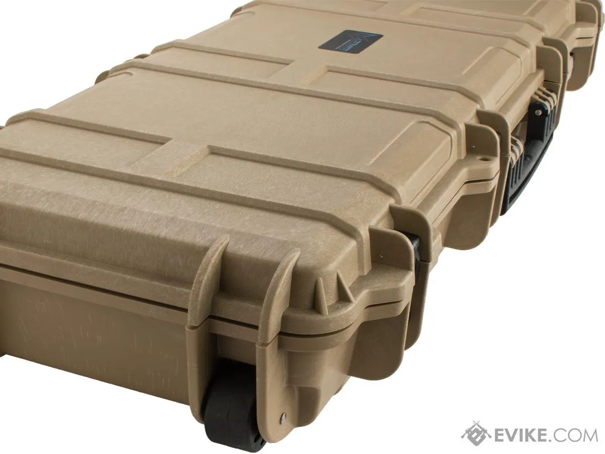 EMG Transporter Lockable 42" Hard Case w/ low-profile wheels & PnP foam (Color: Desert Tan)