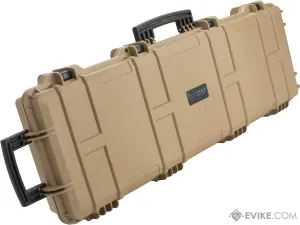 EMG Transporter Lockable 42" Hard Case w/ low-profile wheels & PnP foam (Color: Desert Tan)