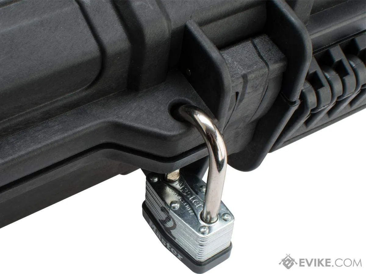 EMG Transporter Lockable 42" Hard Case w/ low-profile wheels & PnP foam (Color: Matte Black)