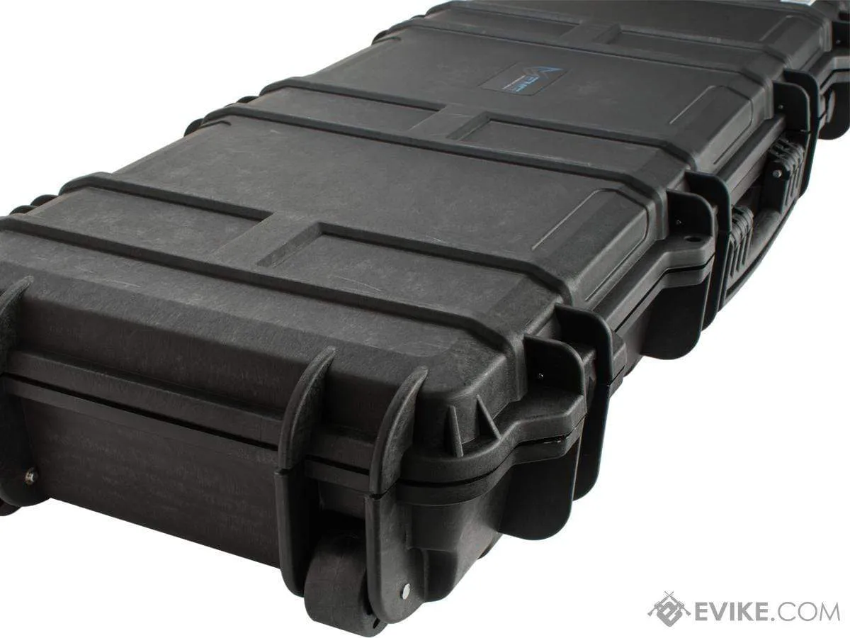 EMG Transporter Lockable 42" Hard Case w/ low-profile wheels & PnP foam (Color: Matte Black)