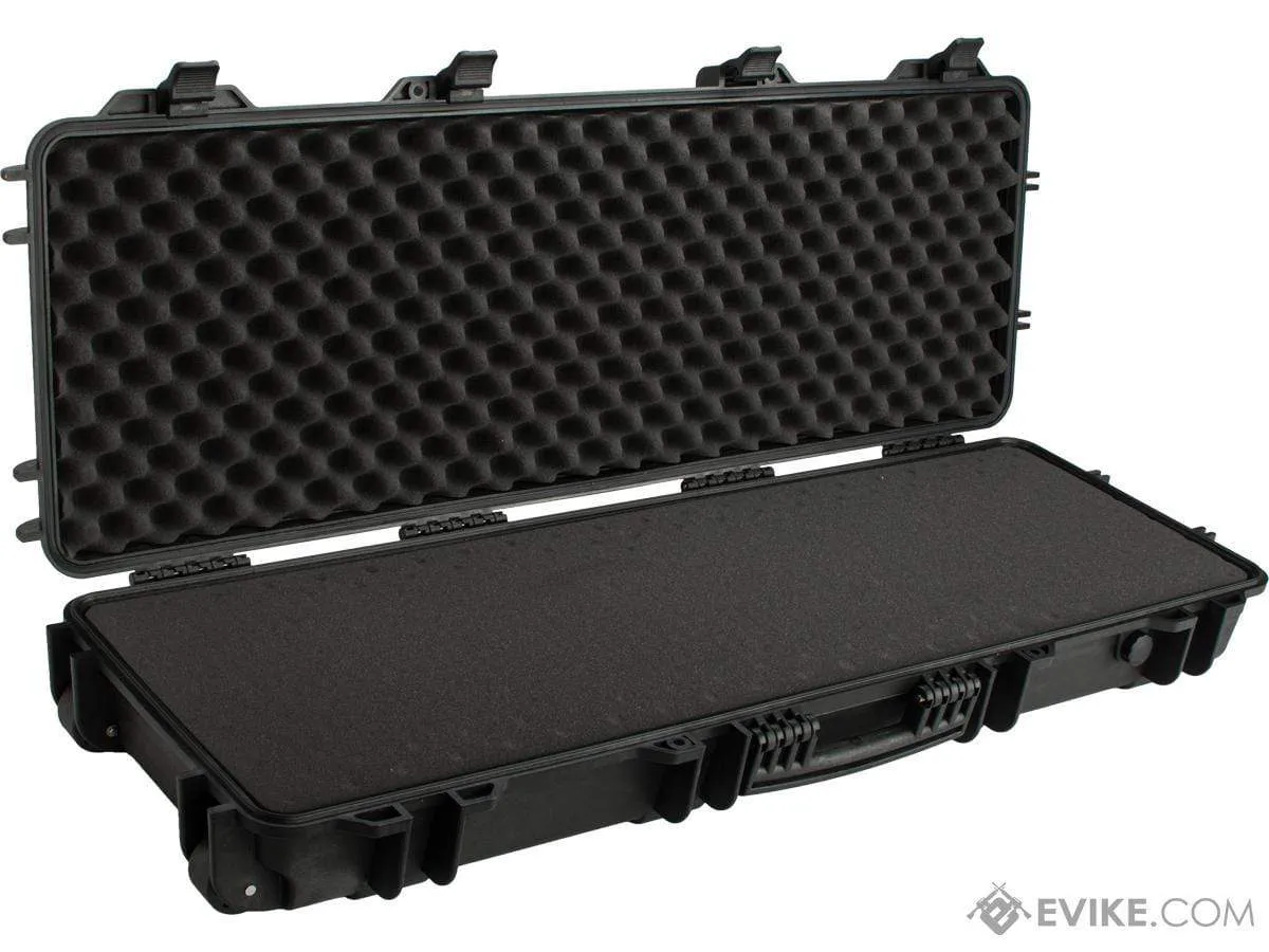 EMG Transporter Lockable 42" Hard Case w/ low-profile wheels & PnP foam (Color: Matte Black)