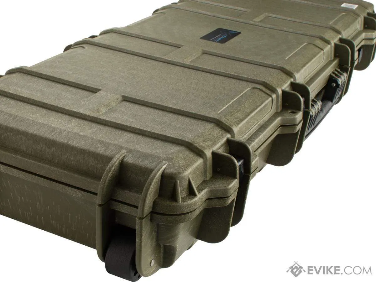 EMG Transporter Lockable 42" Hard Case w/ low-profile wheels & PnP foam (Color: Military Green)