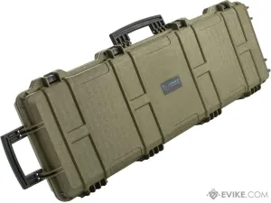 EMG Transporter Lockable 42" Hard Case w/ low-profile wheels & PnP foam (Color: Military Green)
