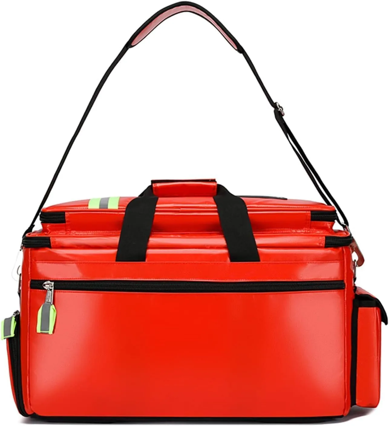 Empty First Aid Kit, Waterproof Compact Emergency Response Trauma Bag for Home, Office, Car, Travel, Outdoor, Camping, Hiking, Boating(Red)
