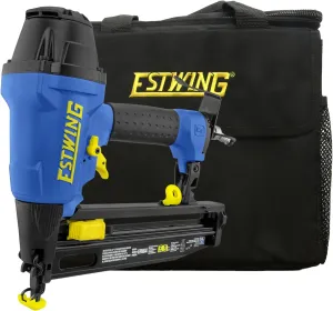 Estwing Pneumatic 16 Gauge Finish Nailer | 2-1/2” Stright Finish Nails | Lightweight Magnesium Nail Gun, Depth Adjust, Quick Jam Release | Includes Canvas Bag, 5-Year Warranty | EFN64