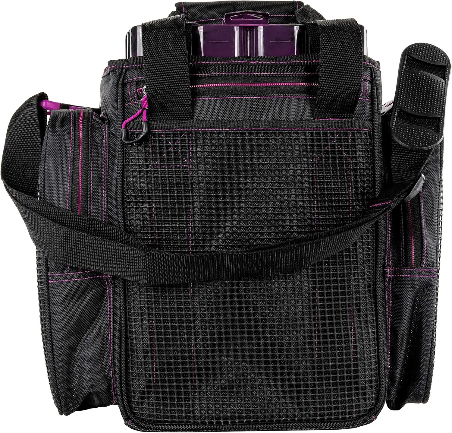 Evolution Outdoor Drift Series Topless Vertical Tackle Bag – Outdoor Rucksack w/ 5 Fishing Tackle Trays, Padded Handle and Shoulder Strap, Plier Holster, Tackle Carrying Case