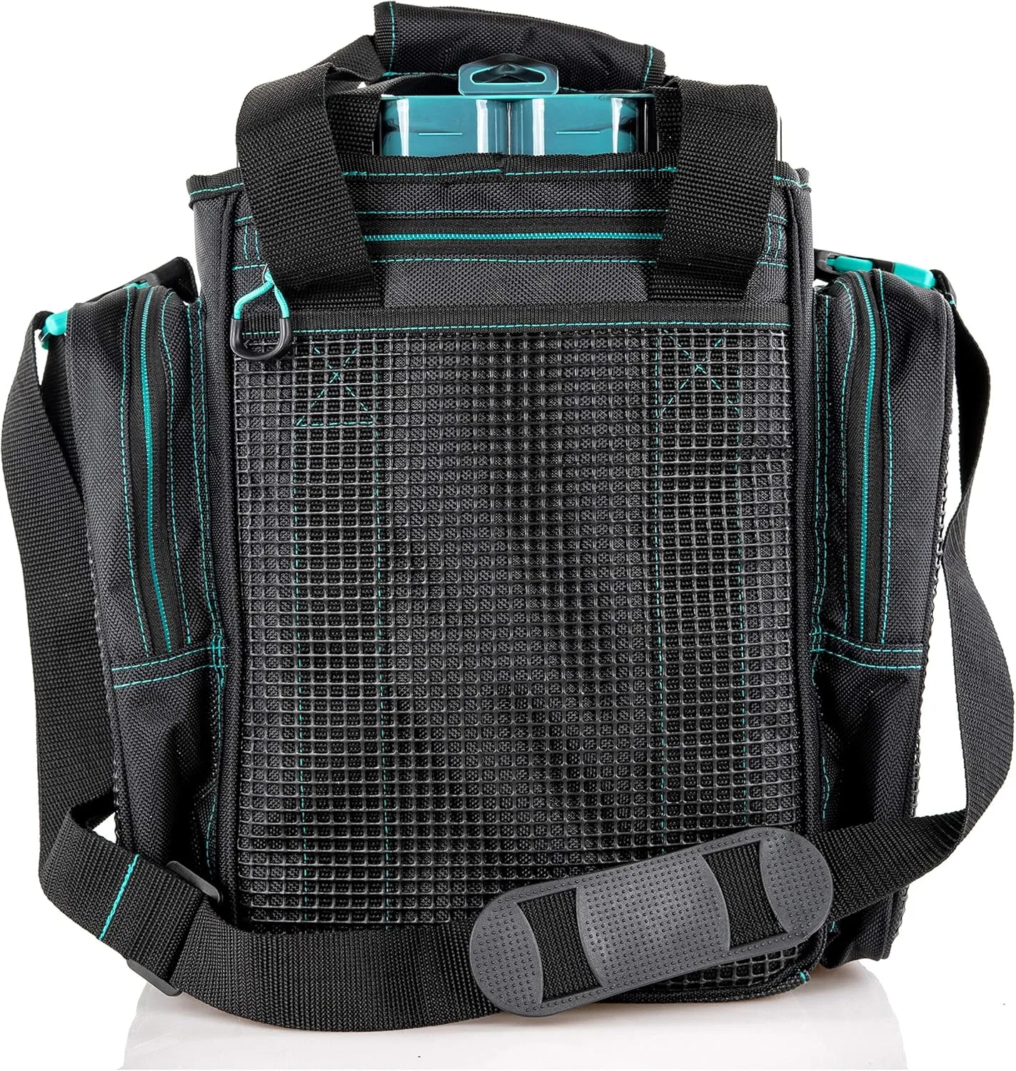 Evolution Outdoor Drift Series Topless Vertical Tackle Bag – Outdoor Rucksack w/ 5 Fishing Tackle Trays, Padded Handle and Shoulder Strap, Plier Holster, Tackle Carrying Case