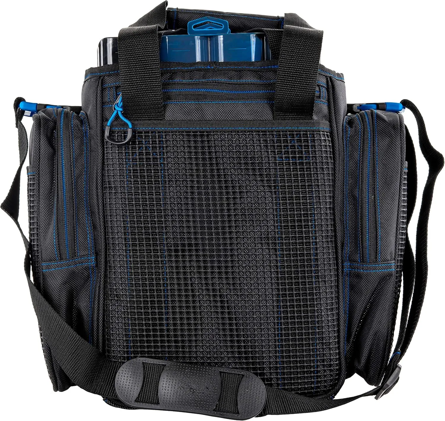 Evolution Outdoor Drift Series Topless Vertical Tackle Bag – Outdoor Rucksack w/ 5 Fishing Tackle Trays, Padded Handle and Shoulder Strap, Plier Holster, Tackle Carrying Case