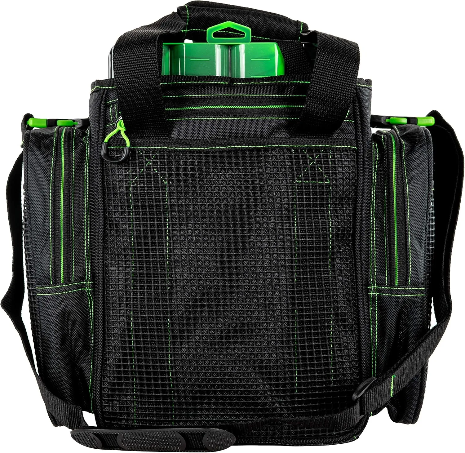 Evolution Outdoor Drift Series Topless Vertical Tackle Bag – Outdoor Rucksack w/ 5 Fishing Tackle Trays, Padded Handle and Shoulder Strap, Plier Holster, Tackle Carrying Case
