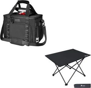 Extra Large Soft Cooler Bag 12.5 Gallon   Folding Camping Table
