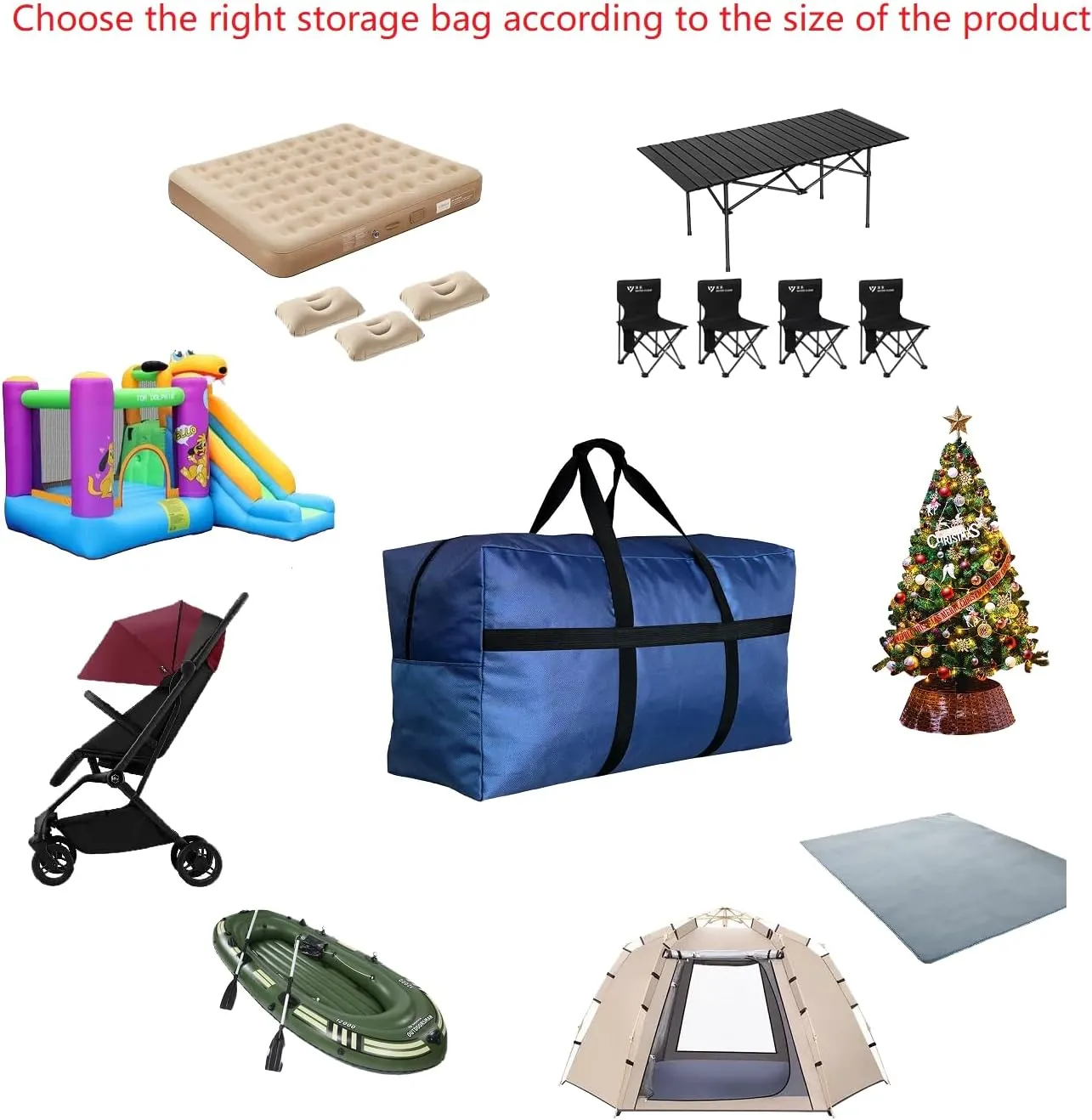 Extra Large Storage Duffle Bag for Travel, Big Foldable XL Duffle Bag for Traveling - Black