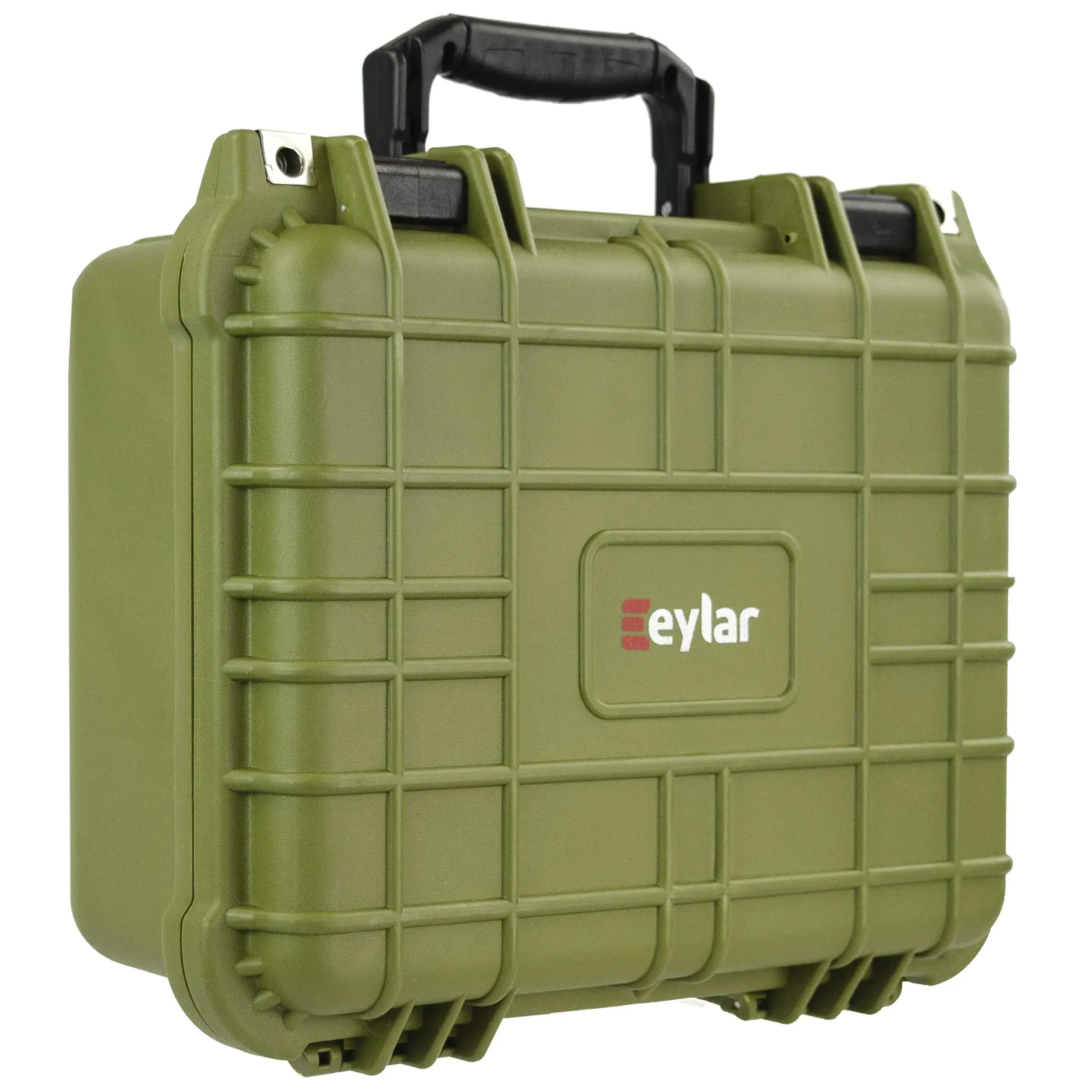 Eylar Tactical Hard Gun Case Water & Shock Proof With Foam TSA Approved 13.37 Inch 11.62 Inch 6 Inch OD Green