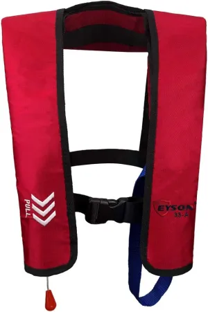 Eyson Inflatable Life Jacket Life Vest Basic Automatic/Manual (Red Auto)