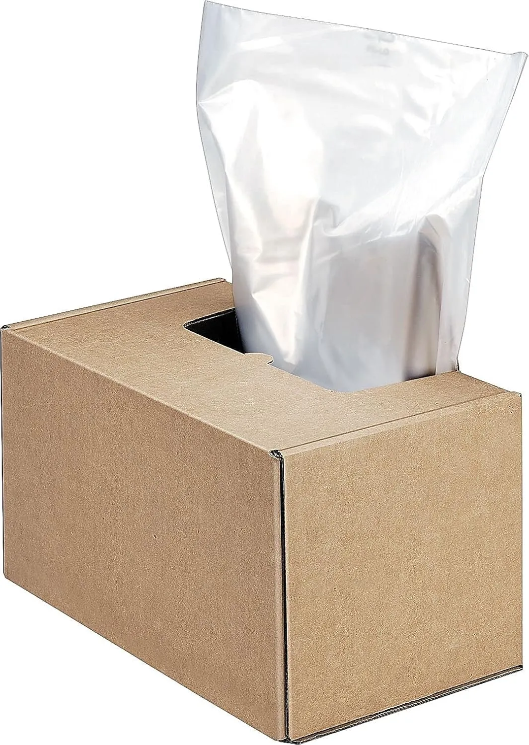 Fellowes Powershred Shredder for 2127/3140/3250/4250 Series 50 Bags & Ties (3604101), 50 Gallon, clear