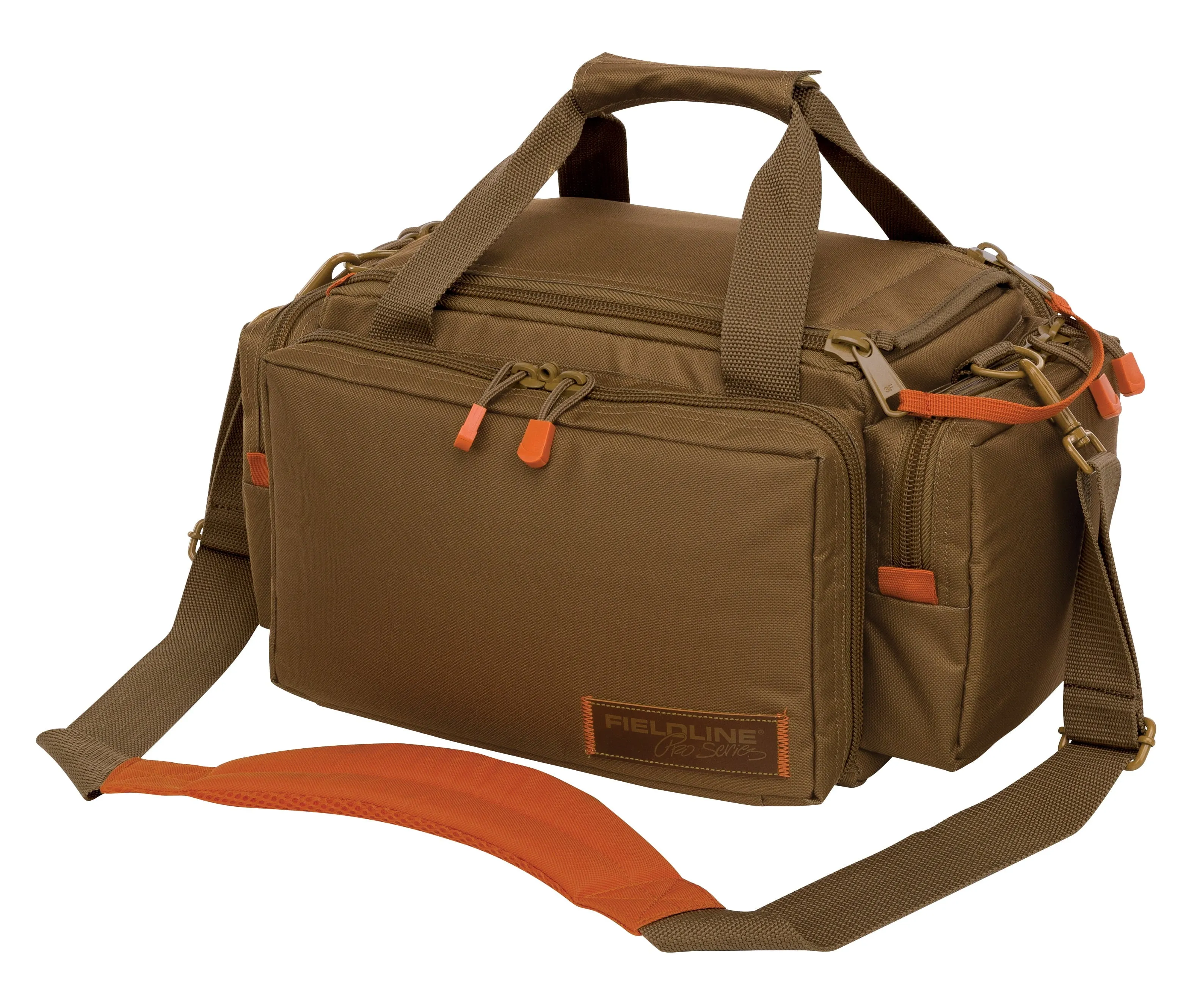 Fieldline Pro Deluxe Range Bag, Large, Brown, 1 Ammo Gun Case, 4 Piece, Polyester, 7.5 in x 11.3 in