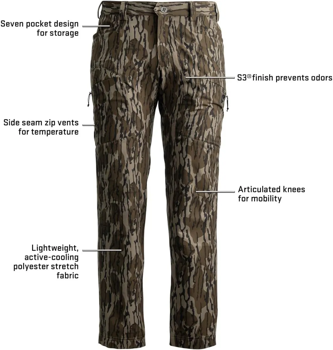 Finisher Lightweight Turkey Hunting Pants – Silent, Flexible Fit Camo Pants for Mobility & Comfort