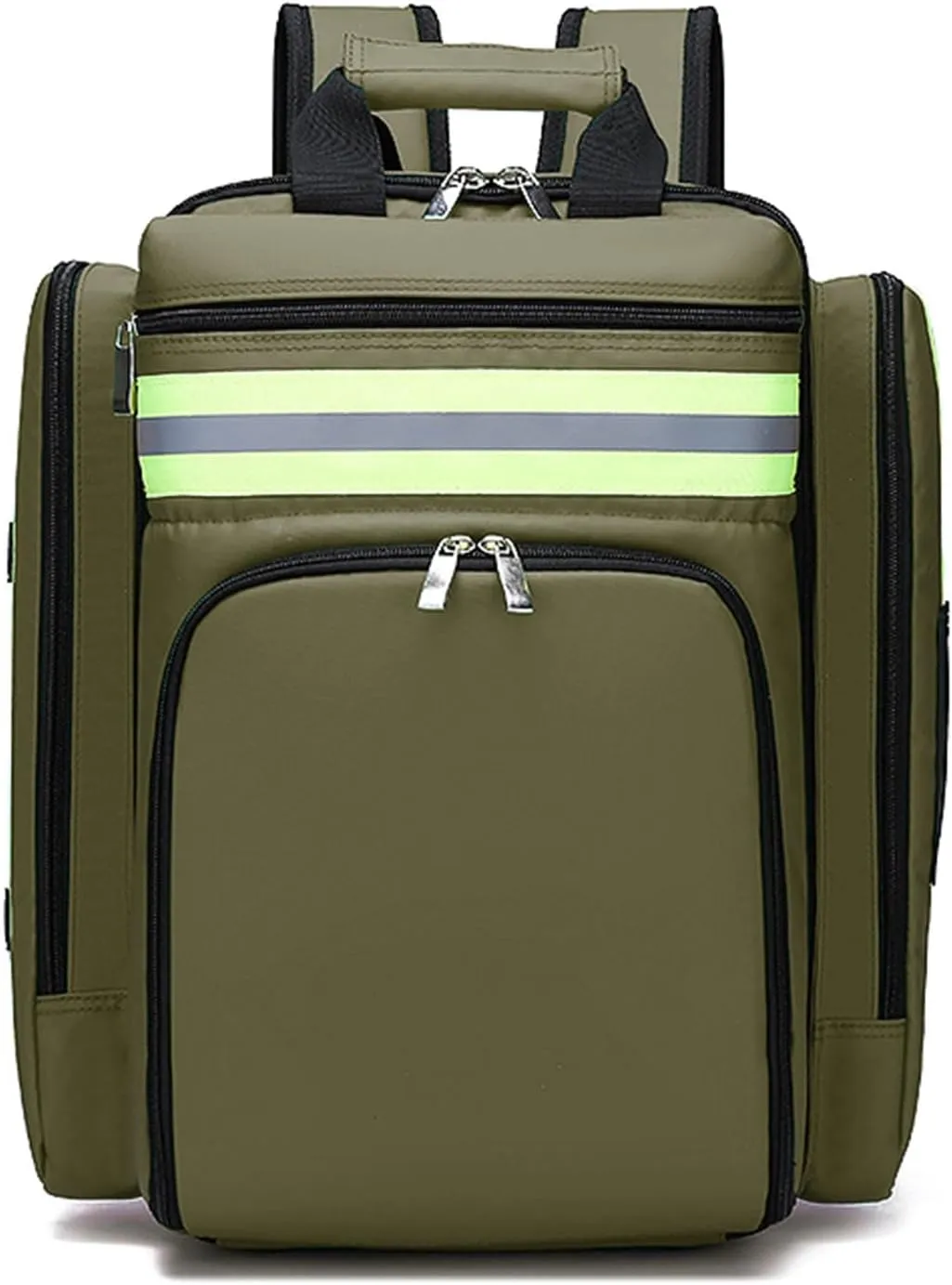 First Aid Backpack Bag,Emergency Medical Backpack Empty,For Trauma Medical Bag Travel Paramedic Bag, BAG ONLY (Green)