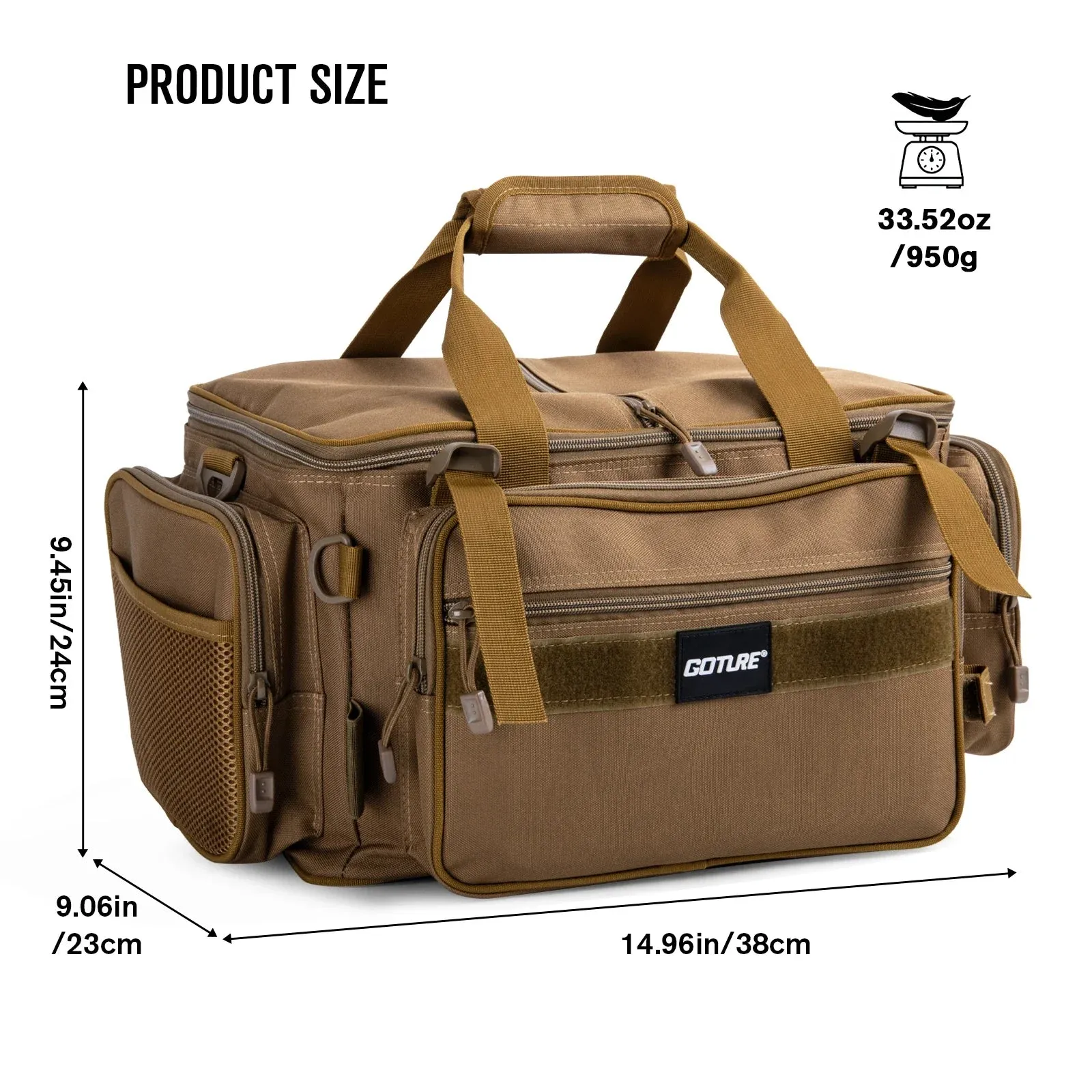 Fishing Bag – Multi-Functional Waist Bag, Waterproof Crossbody Tackle Storage