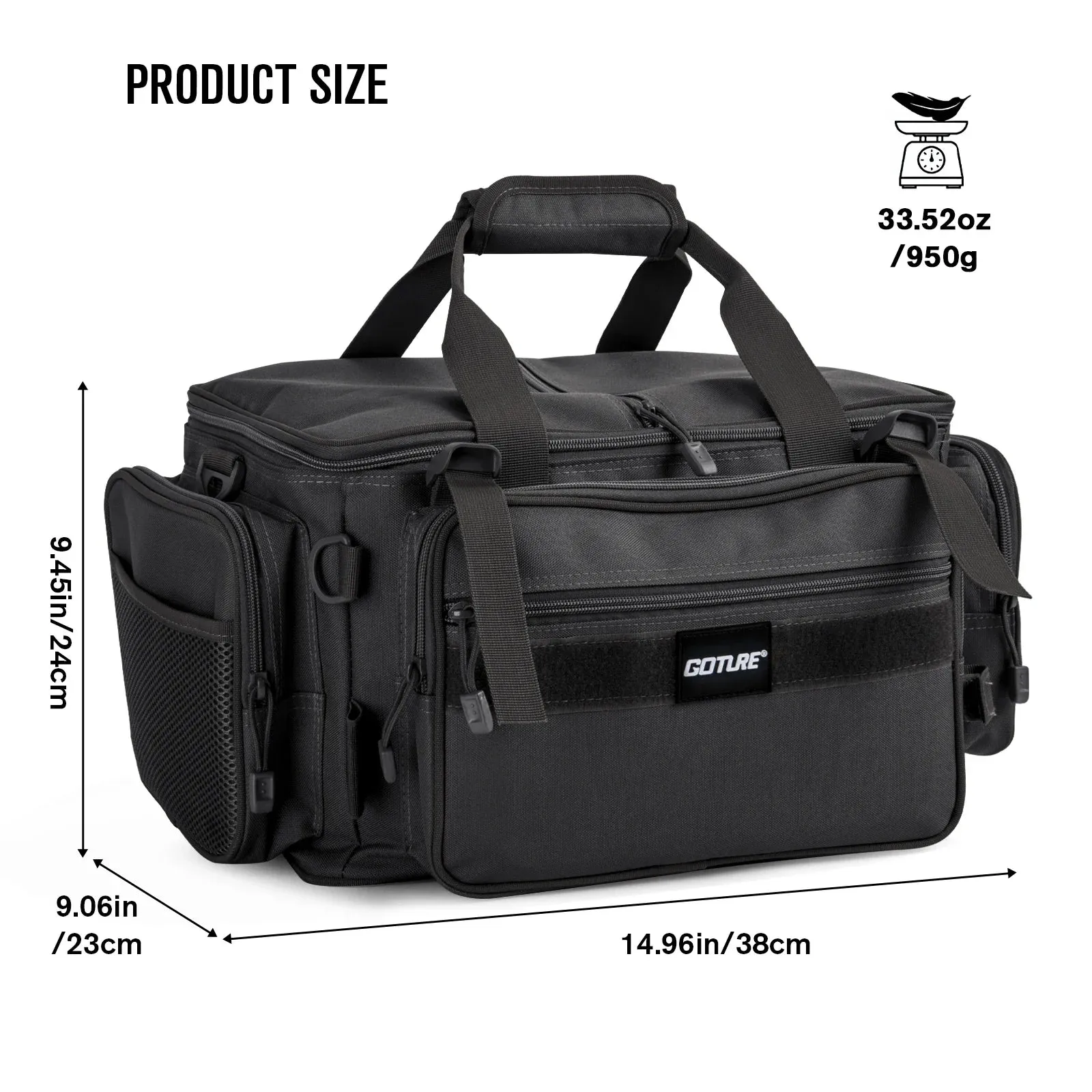 Fishing Bag – Multi-Functional Waist Bag, Waterproof Crossbody Tackle Storage