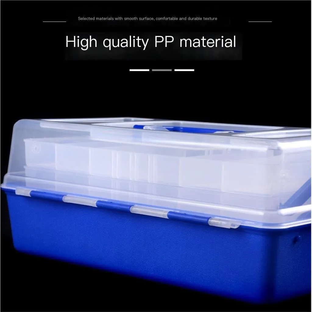 Fishing gear storage Lure Bait Fishing Gear Box Portable Folding Fishing Tool Box Plastic Multi-layer Sea Fishing Fishing Supplies Fishing tool storage