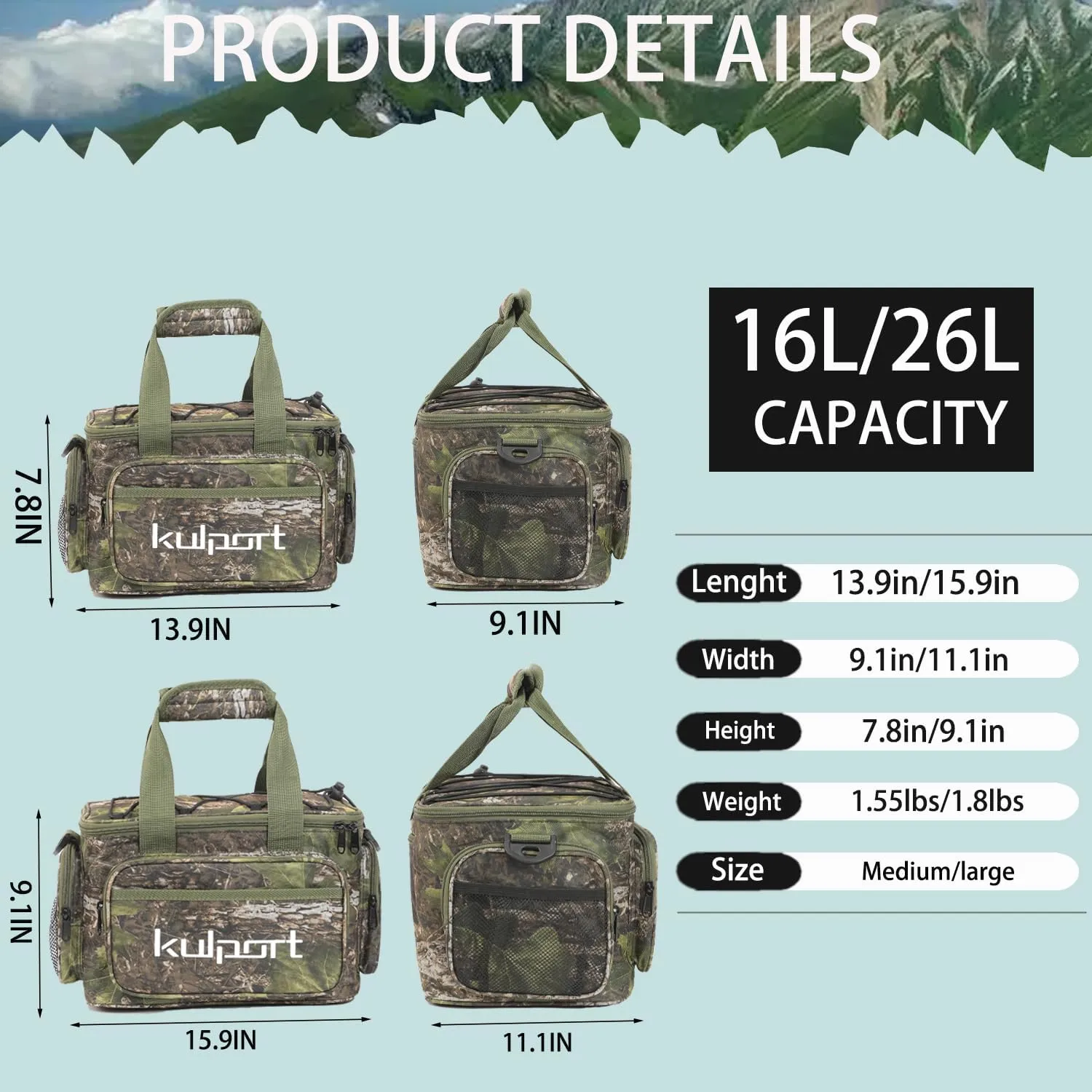 Fishing Tackle Bag - Non-Slip Shoulder Strap, Suitable for 3700/3600/3500 Tackle Box, Freshwater & Saltwater Fishing