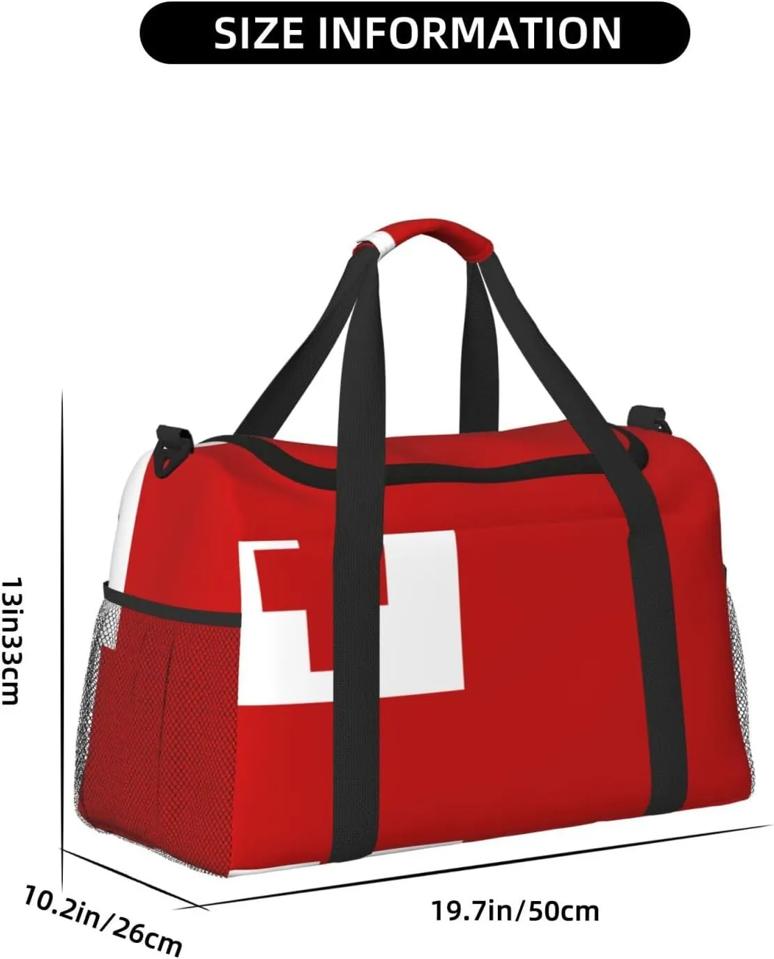Flag Of Tonga Travel Duffel Bag Large Foldable Waterproof Overnight Bag For Beach Swim Bags Pool Sports Gym