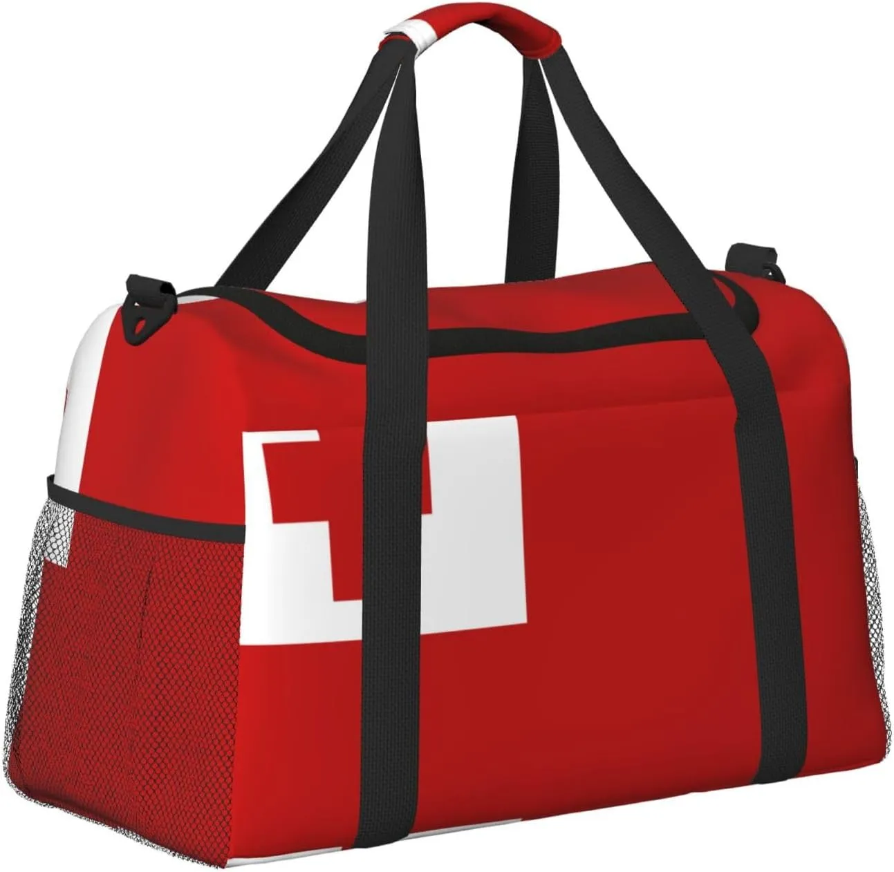 Flag Of Tonga Travel Duffel Bag Large Foldable Waterproof Overnight Bag For Beach Swim Bags Pool Sports Gym