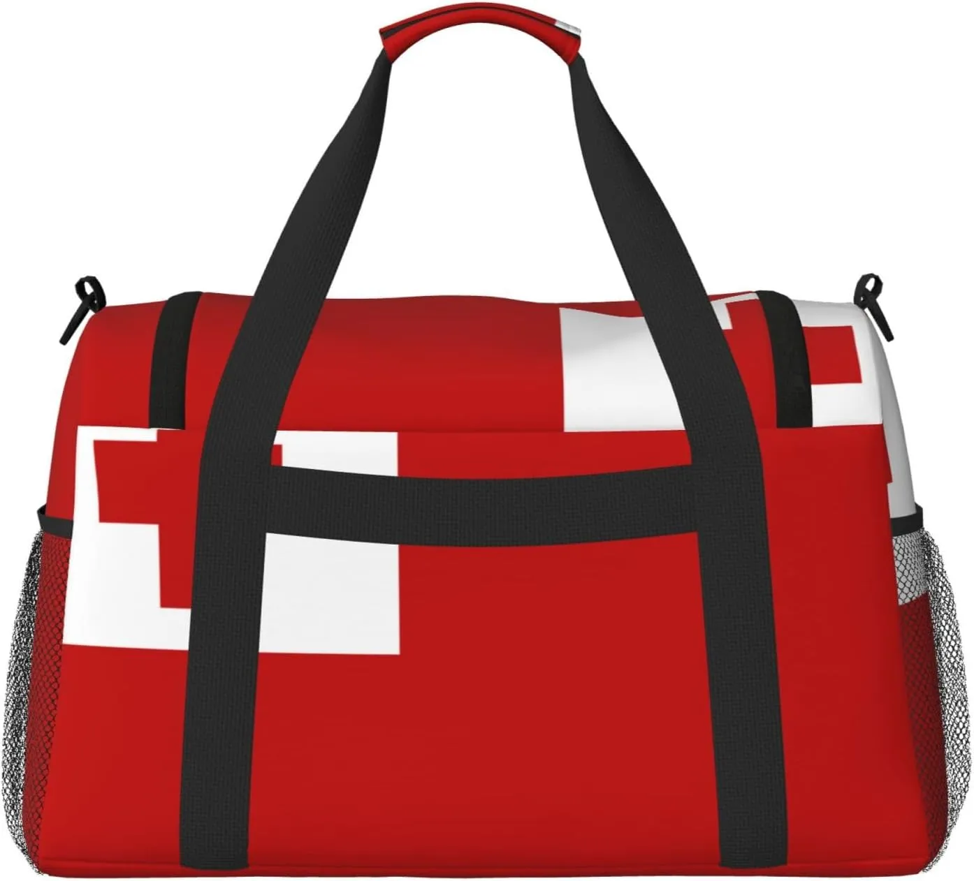 Flag Of Tonga Travel Duffel Bag Large Foldable Waterproof Overnight Bag For Beach Swim Bags Pool Sports Gym