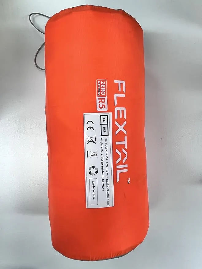 FLEXTAILGEAR Inflatable Sleeping Pad with 5R Value – Ultralight 2.8 Inch Camping Mattress, 4 Seasons Compact Backpacking Gear Essentials for Camping, Traveling, Hiking and Tent