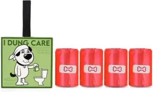 FLUSHABLE dog poop bag - 100% biodegradable - 100% water soluble dog waste bag - eco friendly