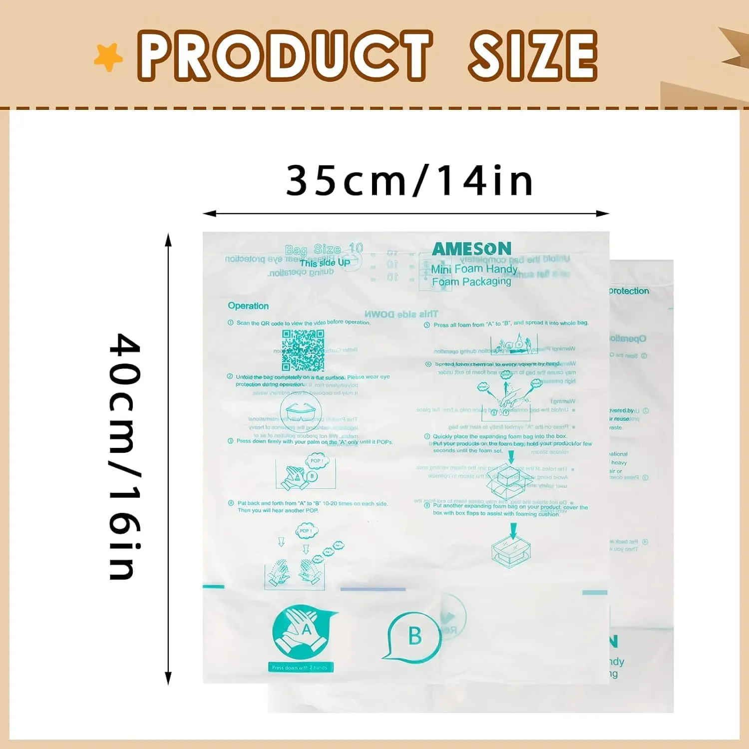 Foam Bag For Shipping, 6PCS 20"x24" Expanding Foam for shipping Instant Pack Quick Expanding Foam Packaging Bags, Packing, Mailing and Shipping Solutions