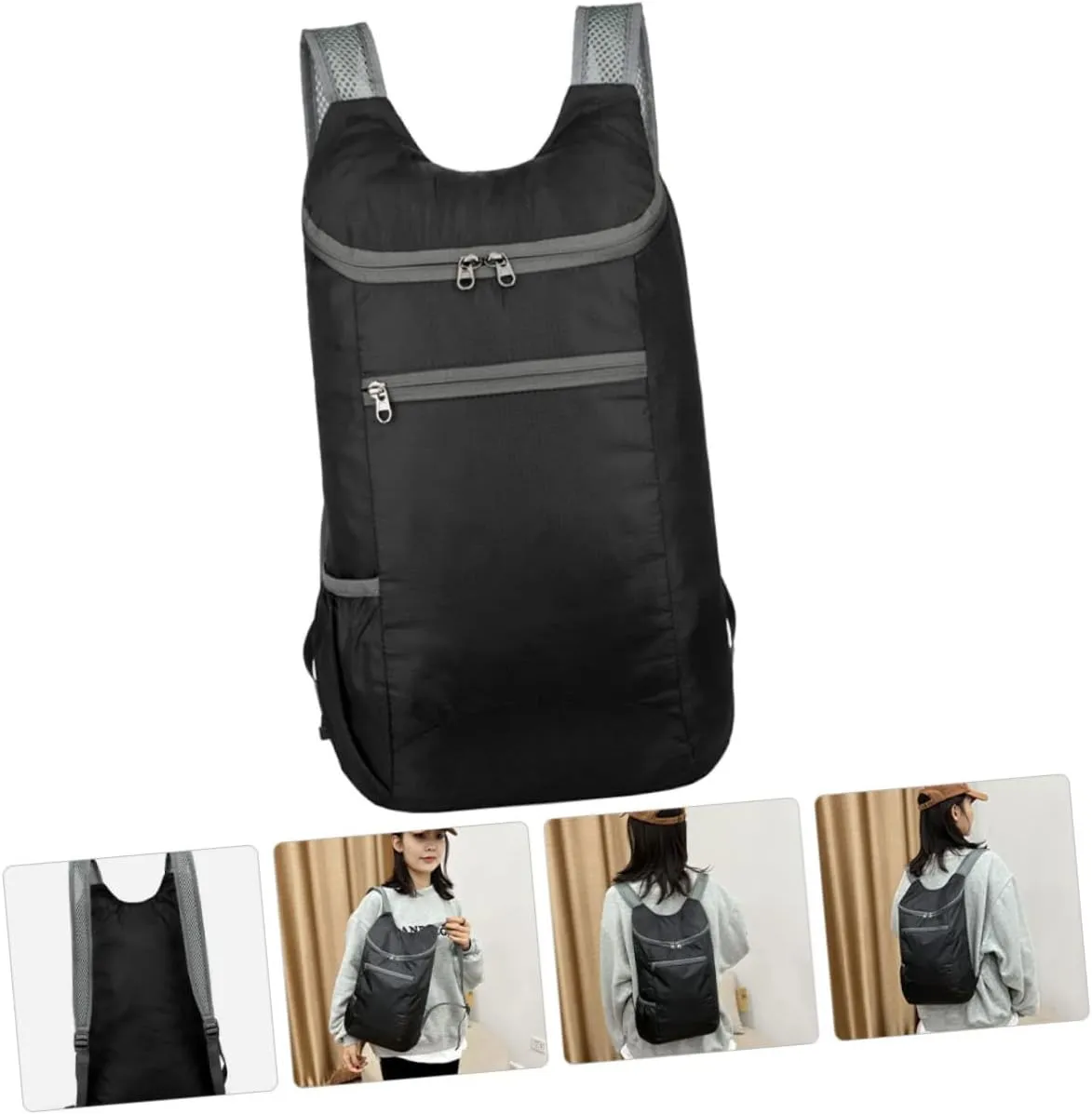 Foldable Backpack Waterproof Backpack for Travel Large Capacity Folding Travel Bag Backpack for Men Overnight Bag for Men Travel Foldable Travel Bag Backpacks Polyester Man Fashion
