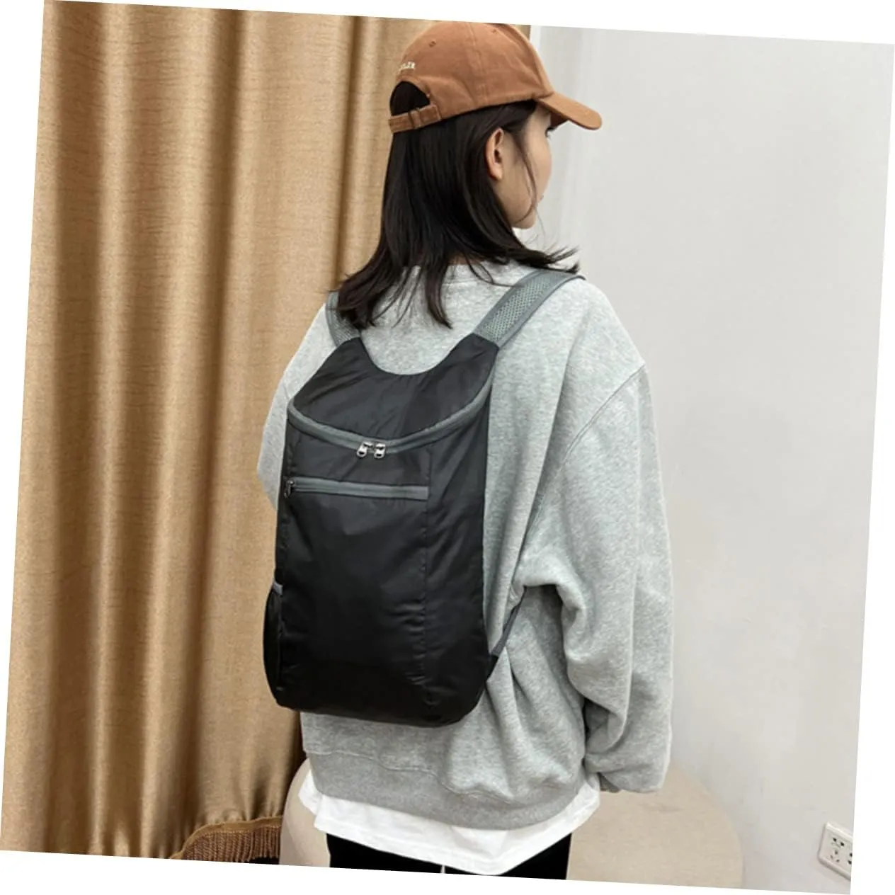 Foldable Backpack Waterproof Backpack for Travel Large Capacity Folding Travel Bag Backpack for Men Overnight Bag for Men Travel Foldable Travel Bag Backpacks Polyester Man Fashion