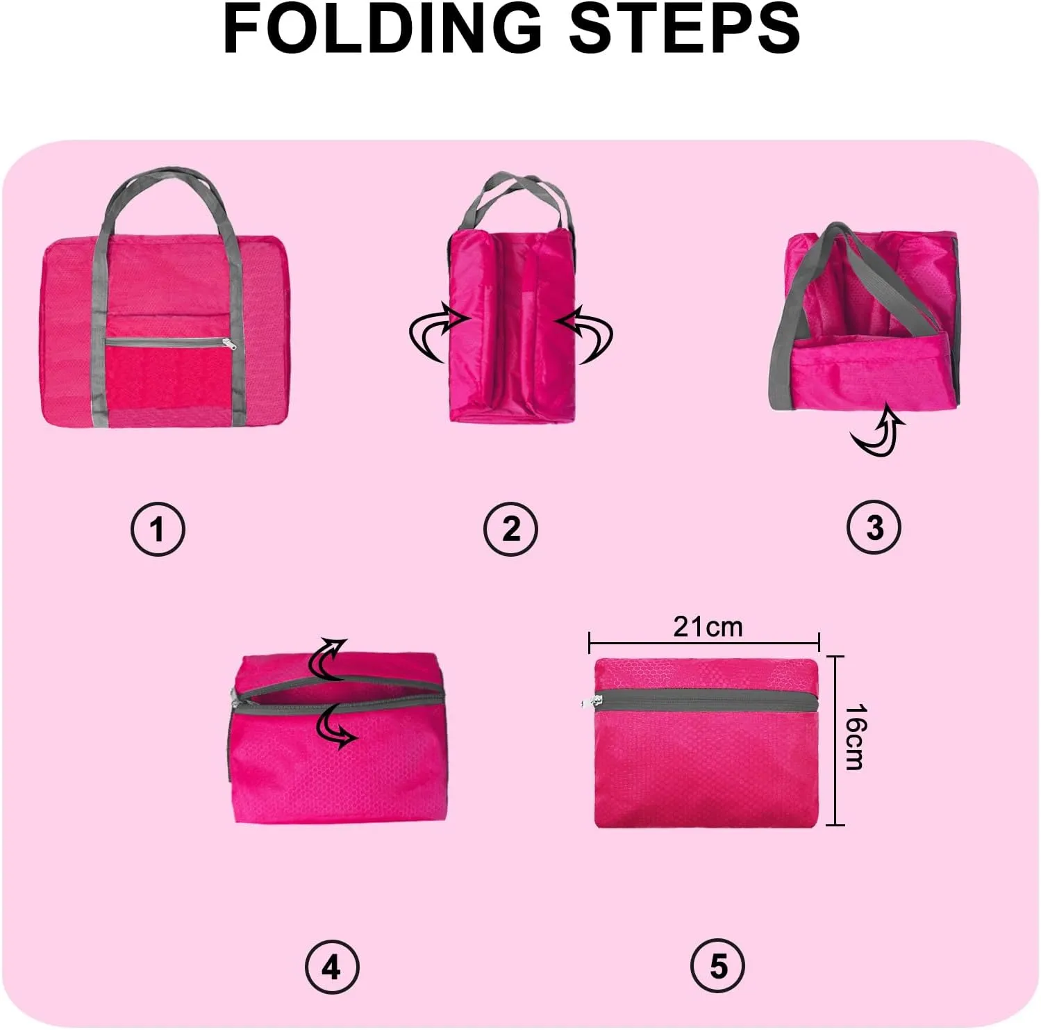 For Spirit Airlines Personal Item Bag 18x14x8 Foldable Carry on Bags for Airplanes Travel Duffel Bags for Women and Men