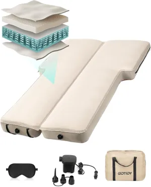 for Tesla Model Y Mattress, Inflatable Camping Bed for Model Y Mattress with Electric Air Pump, Two-in-One Fusion of Air and Memory Foam