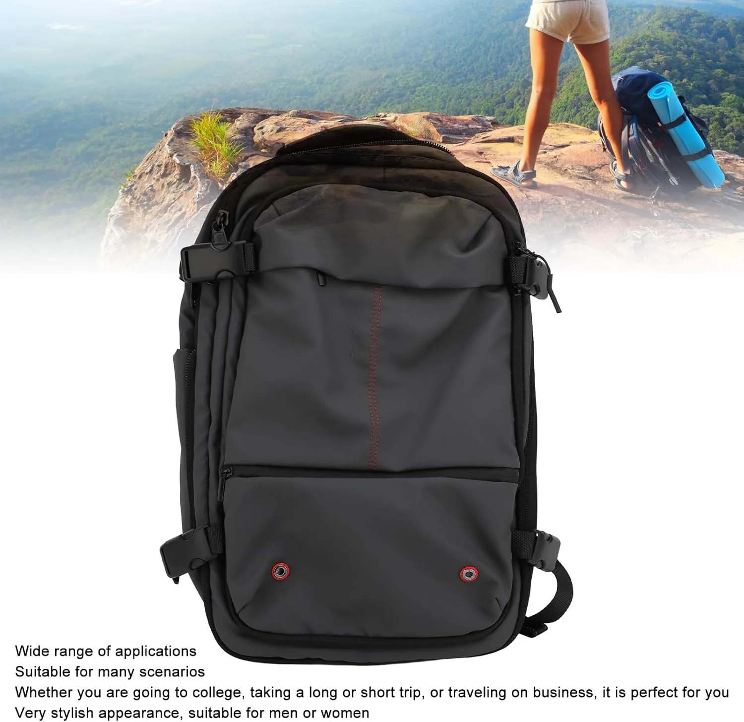 FOSA Vacuum Backpack Travel, Vacuum Compression Backpack With Pump, Large Capacity Expandable Air Vacuum Backpacks With Anti Theft Lock, Compartmentalized Storage, Water Resistant