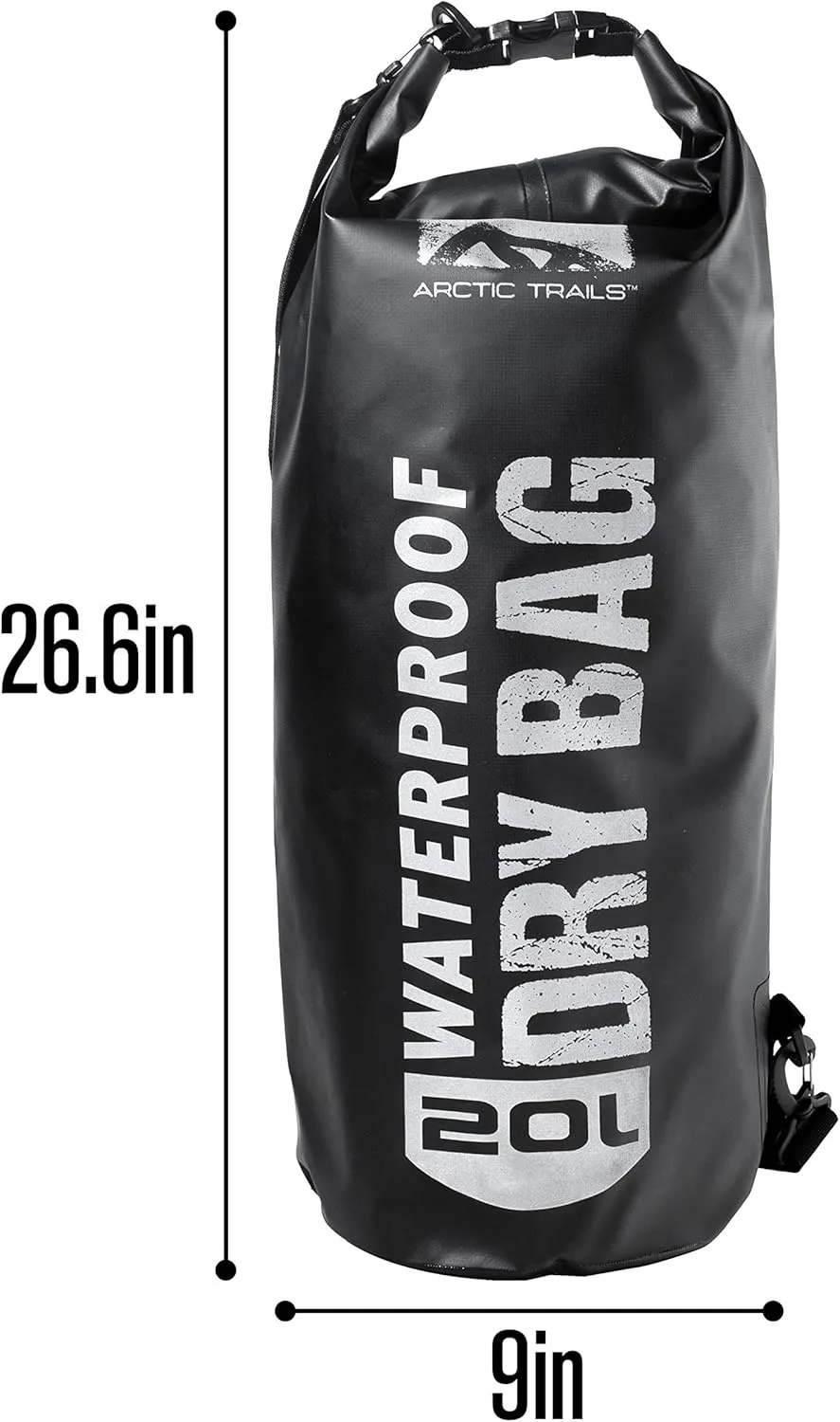Franklin Sports Arctic Trails Waterproof Dry Bag - Kayak - Camping - Hiking - Boating - Beach - Fishing - Floating - Sea - Ocean 2L/5L/10L/20L/30L - Heavy Duty - Light Weight