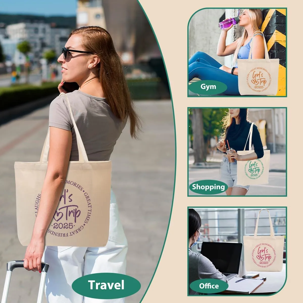 Friend Trip Gifts Favors 2025, Sister Weekend Gifts Tote Bag Goodie Gifts, Bestie Gifts Vacation Weekend Bag Friendship Gifts