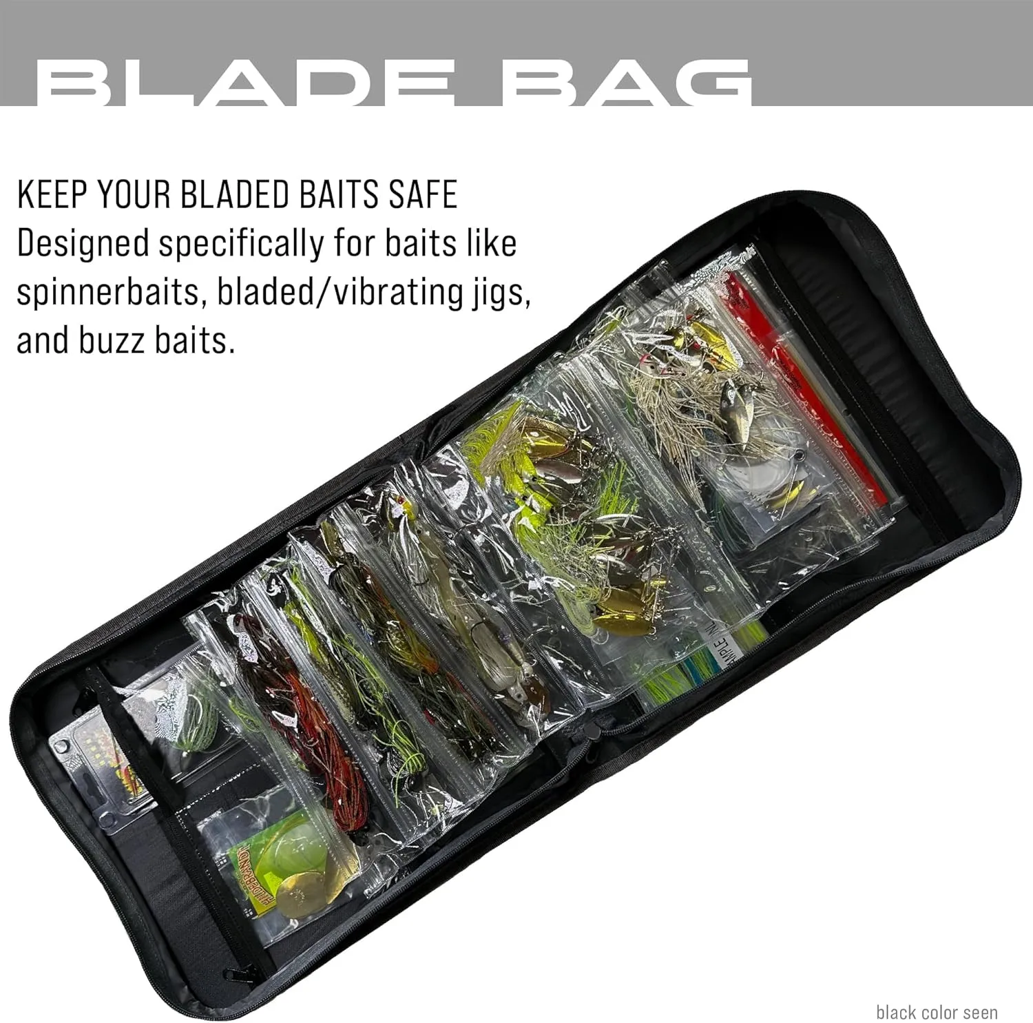 FROGG TOGGS Blade Bait Bag, Fishing Tackle Bag, Tackle Organizer, Lure Tackle Box, Bait Binder