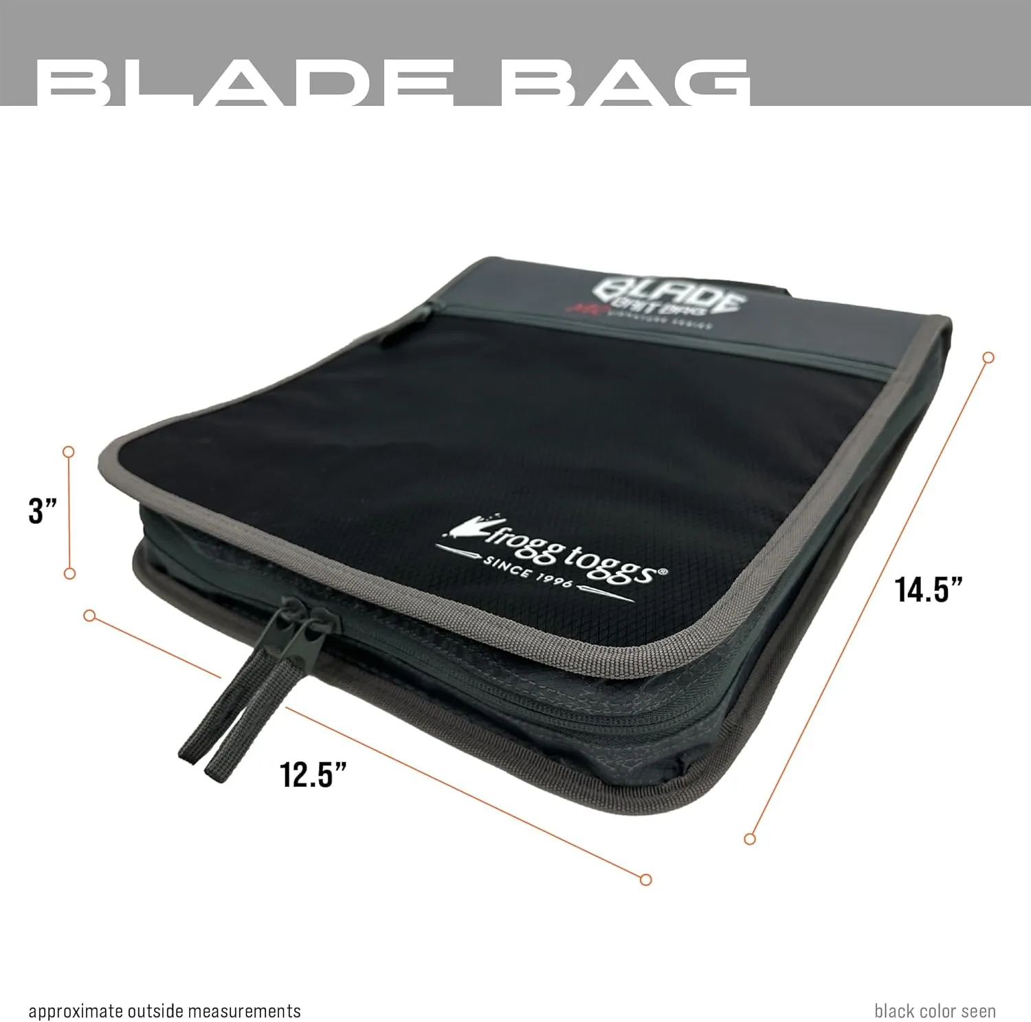 FROGG TOGGS Blade Bait Bag, Fishing Tackle Bag, Tackle Organizer, Lure Tackle Box, Bait Binder