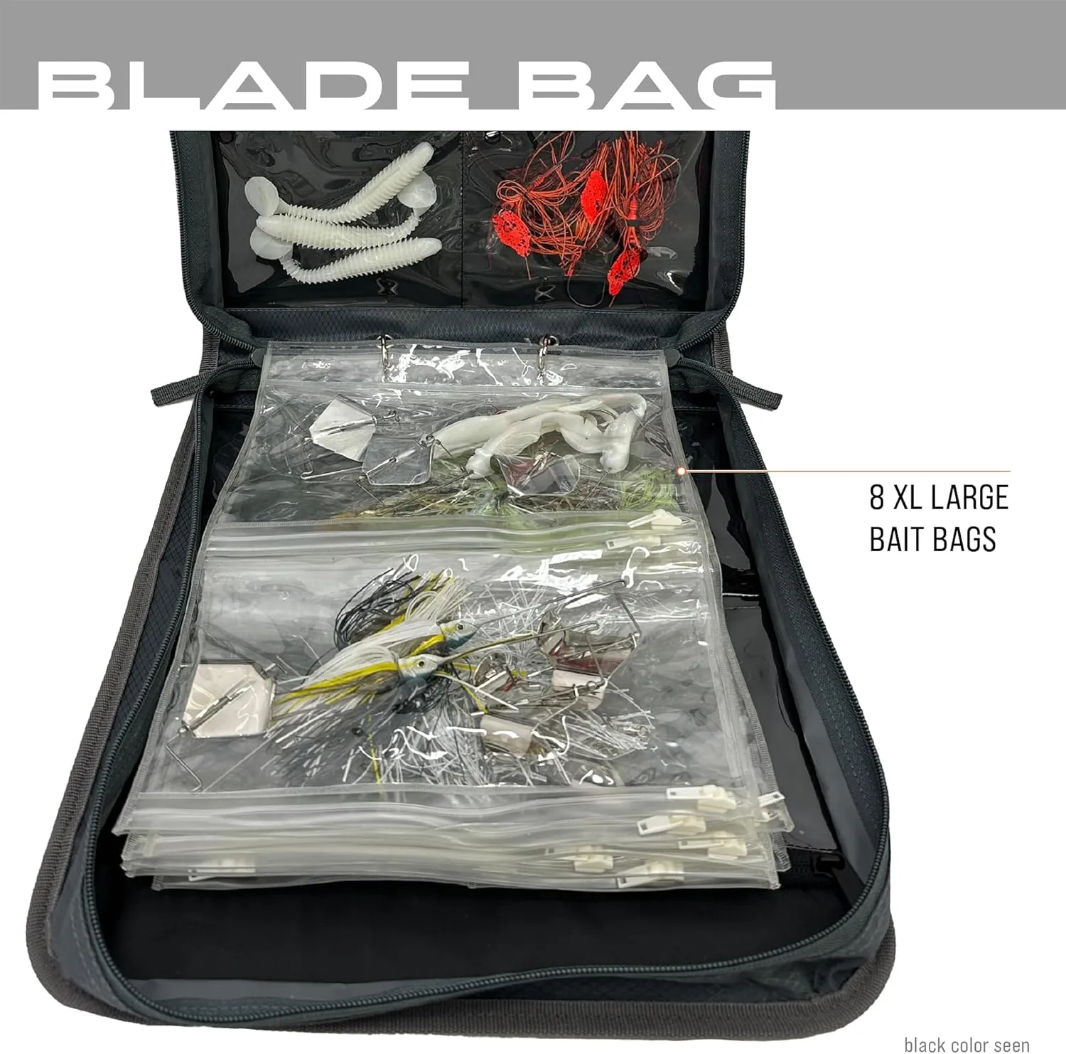 FROGG TOGGS Blade Bait Bag, Fishing Tackle Bag, Tackle Organizer, Lure Tackle Box, Bait Binder